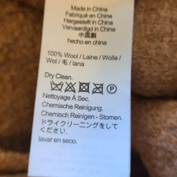 J.CREW DAPHNE BOILED WOOL TOPCOAT OVERCOAT CARMIGNANO ITALIAN 100% WOOL sz 12 - Picture 6 of 7